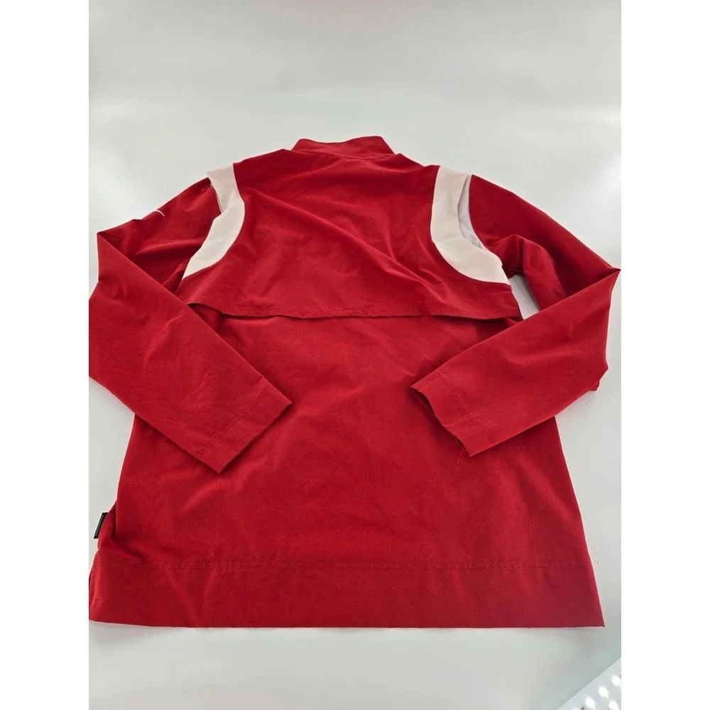 Nike NFL On Field Jacket‎ Men's M Red Kansas City Chiefs Quarter Zip Rain
